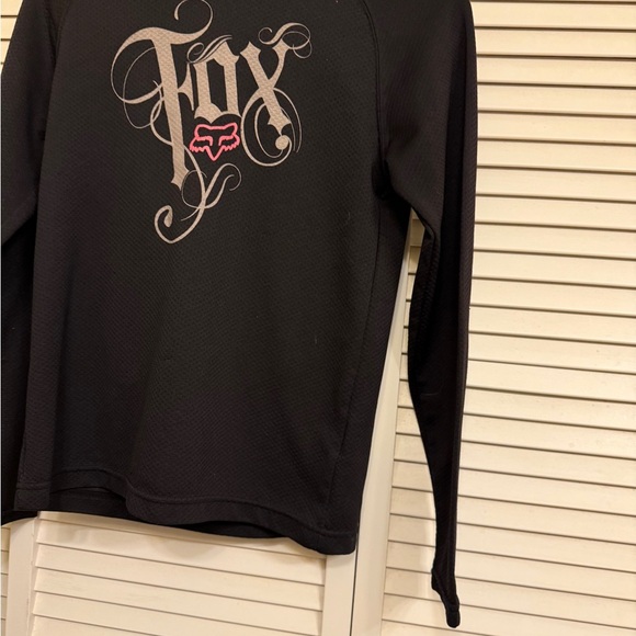 FOX Women’s Sz XS/S Black and Pink Riding Shirt - Picture 3 of 14